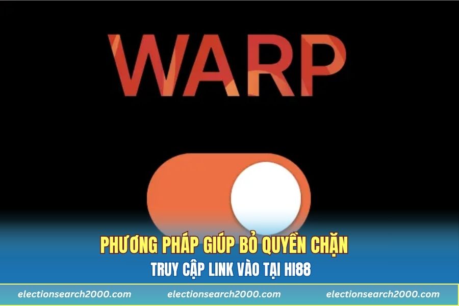 Nhờ đến phần mềm WARP hỗ trợ